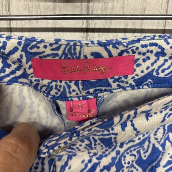 Womens Size 6 Lilly Pulitzer Kelly Skinny Fox Print Pants EUC - Picture 3 of 7